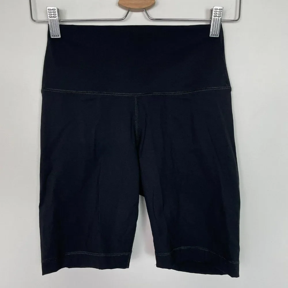Everlane The Perform High Rise Bike Workout Athleisure Short Black S